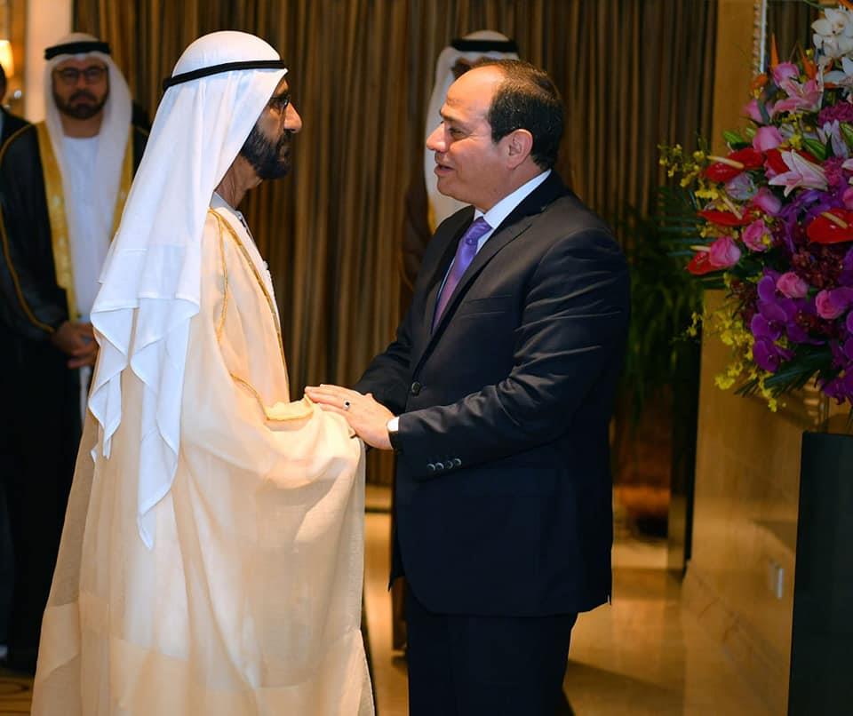 السيسي يستقبل نائب رئيس دولة الإمارات