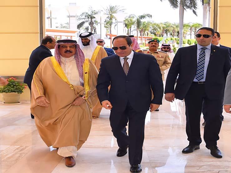 الرئيس السيسي يودع ملك البحرين في ختام زيارته لمصر (1)