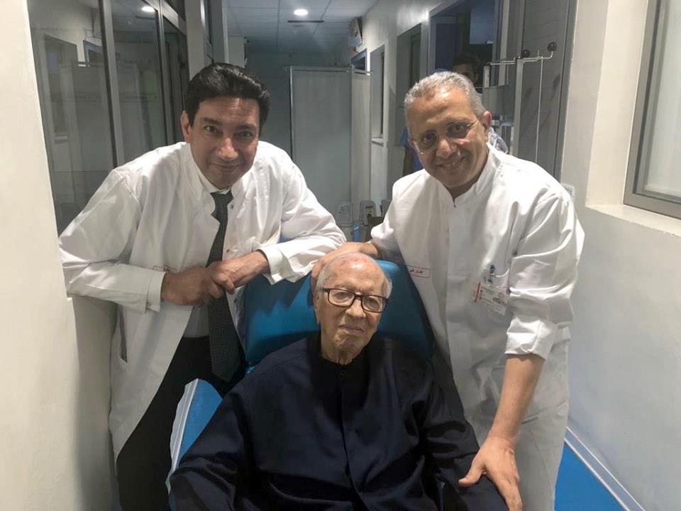 خروج الرئيس التونسي من المستشفى بعد تعافيه (1)