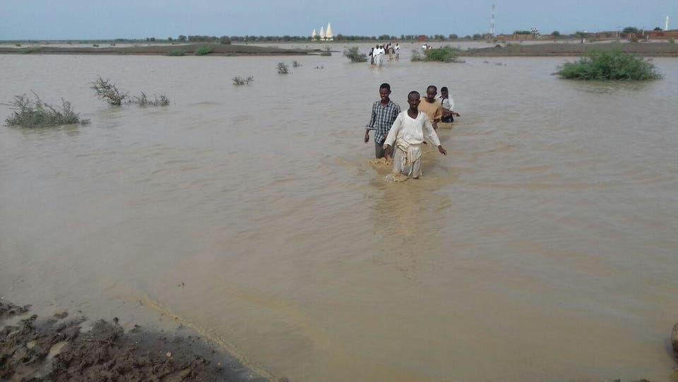 جانب من فيضان النيل في السودان                                                                                                                                                                          