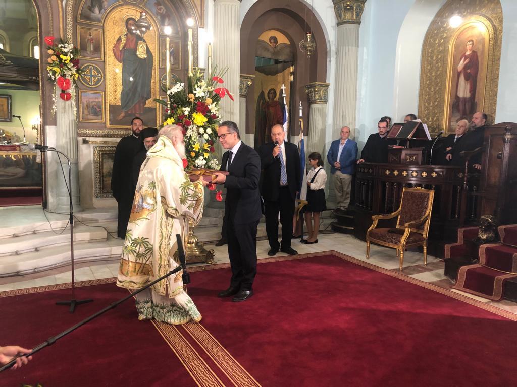 وزير الآثار يشارك في افتتاح الكنيسة اليونانية (1)