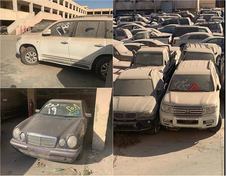  مزاد السيارات المخزنة بجمارك مطار القاهرة 