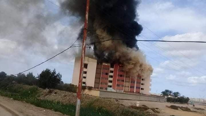 حريق بمدرسة هلالية في الإسكندرية (1)