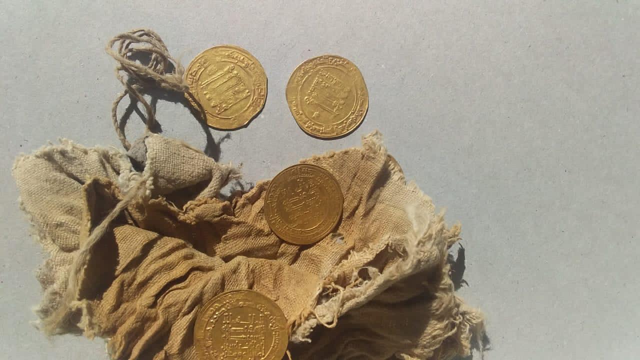 اكتشاف عملات ذهبية من العصر العباسي بالفيوم