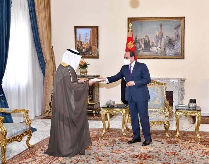 الرئيس السيسي يستقبل وزير الخارجية الكويتي
