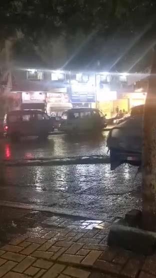 سقوط أمطار غزيرة بالإسكندرية