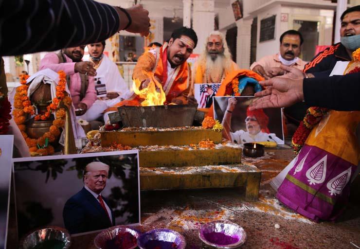 صلوات في قرية هندية لمباركة ترامب في الانتخابات الأمريكية