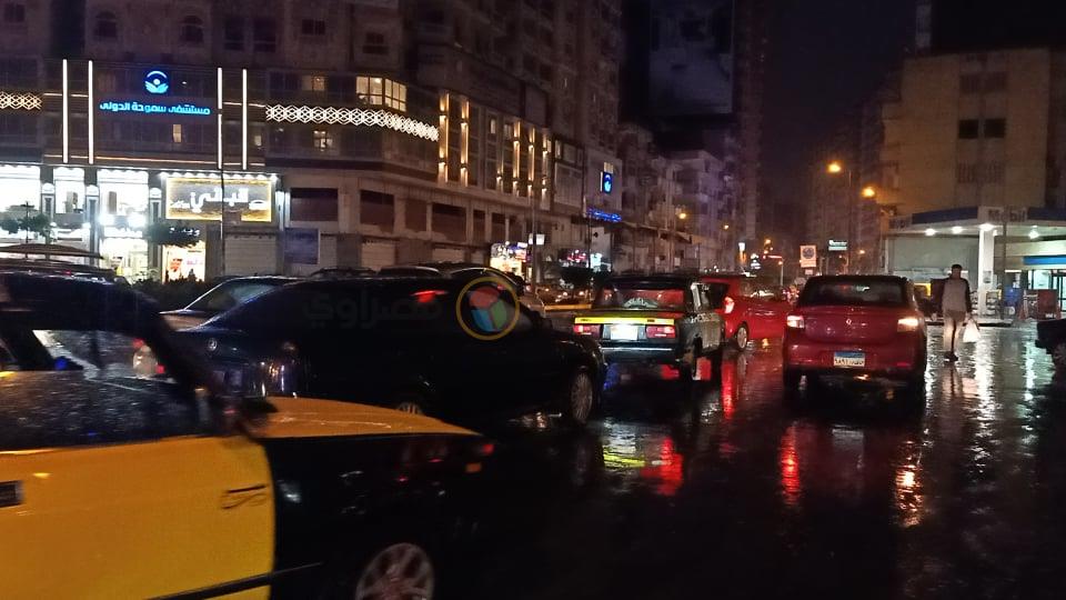 أمطار رعدية غزيرة في الإسكندرية