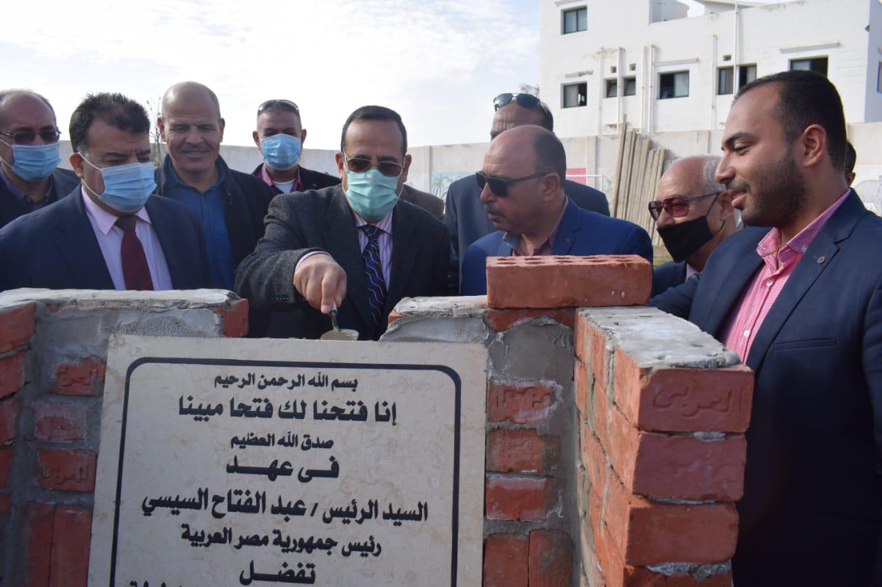 محافظ شمال سيناء يضع حجر أساس دار الرعاية