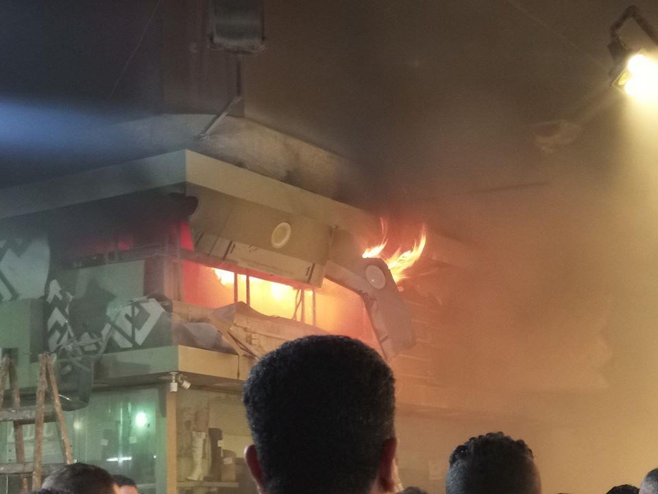حريق محل ومخزن في بولاق 