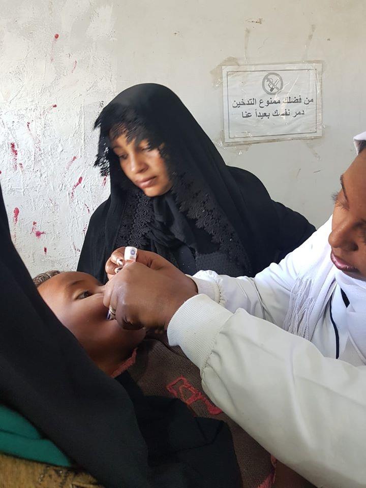 تطعيمات شلل الأطفال بأسوان
