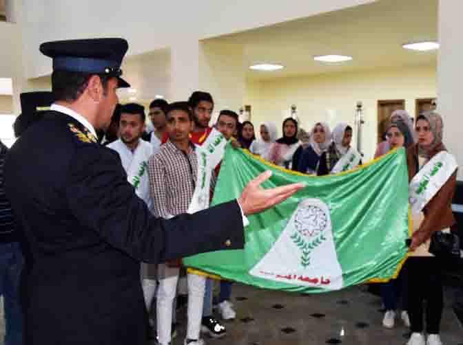 منشآت شرطية تستقبل زيارة عدد من طلاب الجامعات