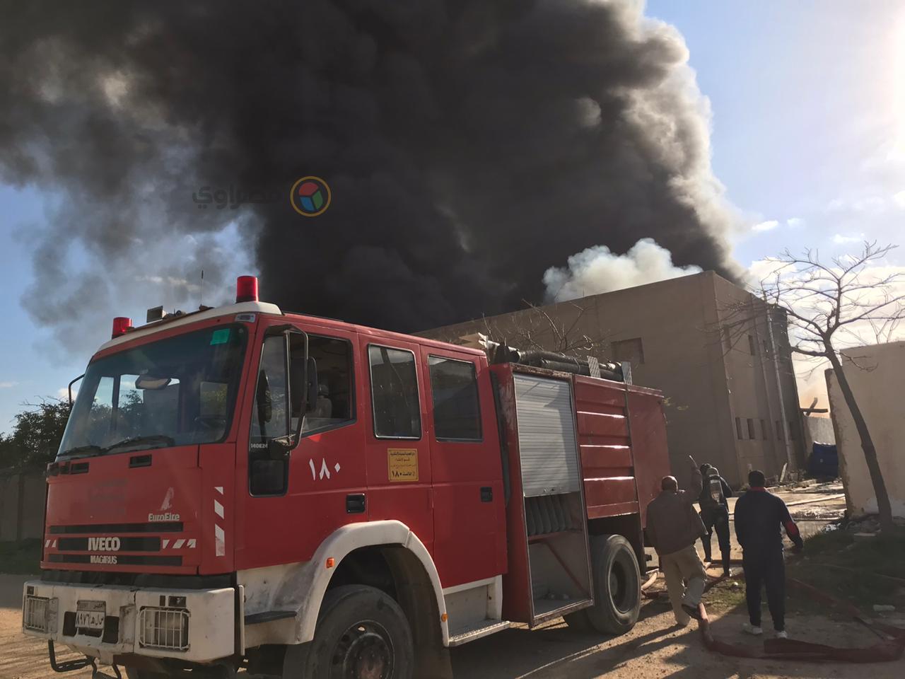 حريق بمصنع في الإسكندرية