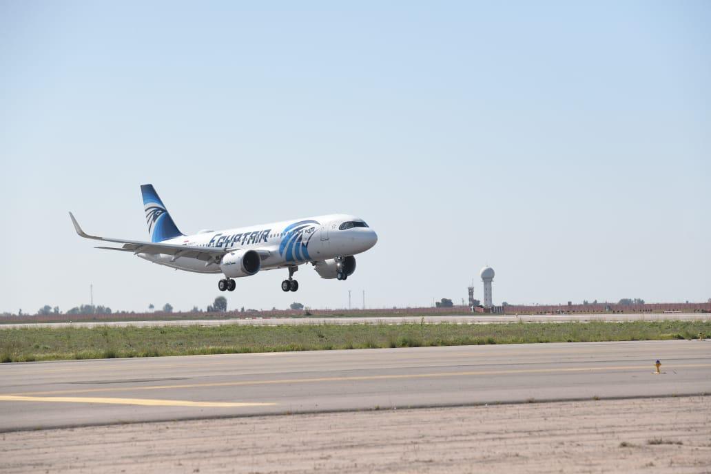 مصر للطيران تستقبل الطائرة الرابعة طراز إيرباص A320Neo