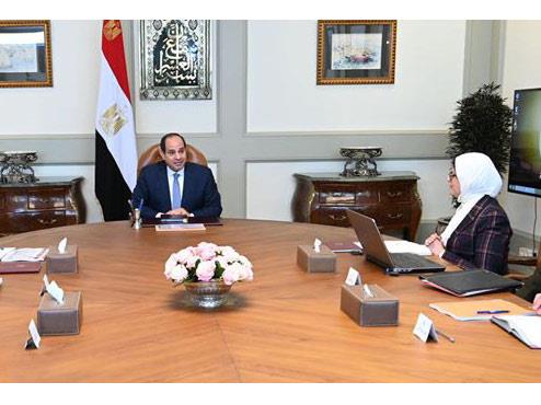 تفاصيل لقاء الرئيس السيسي برئيس الوزراء ووزيرة الصحة تفاصيل لقاء الرئيس السيسي برئيس الوزراء ووزيرة الصحة