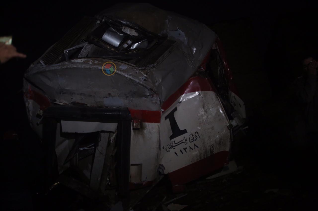 السكة الحديد تكشف سبب حادث قطاري روض الفرج