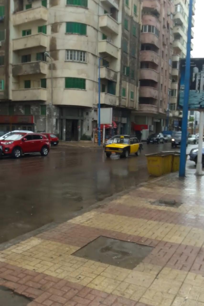 أمطار خفيفة على الإسكندرية