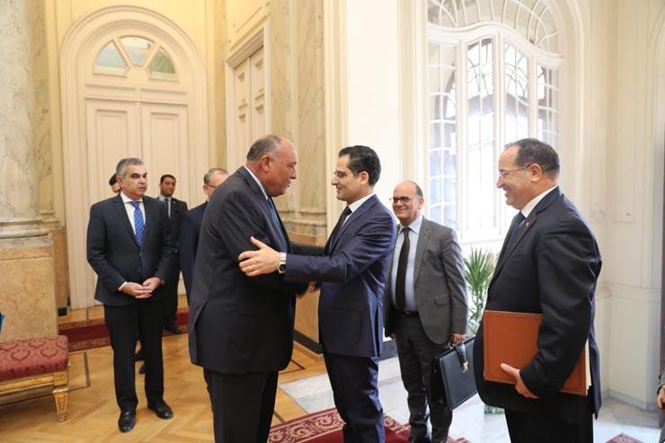 شكري يبحث مع وزير الشؤون الخارجية التونسي أوجه التعاون الثنائي