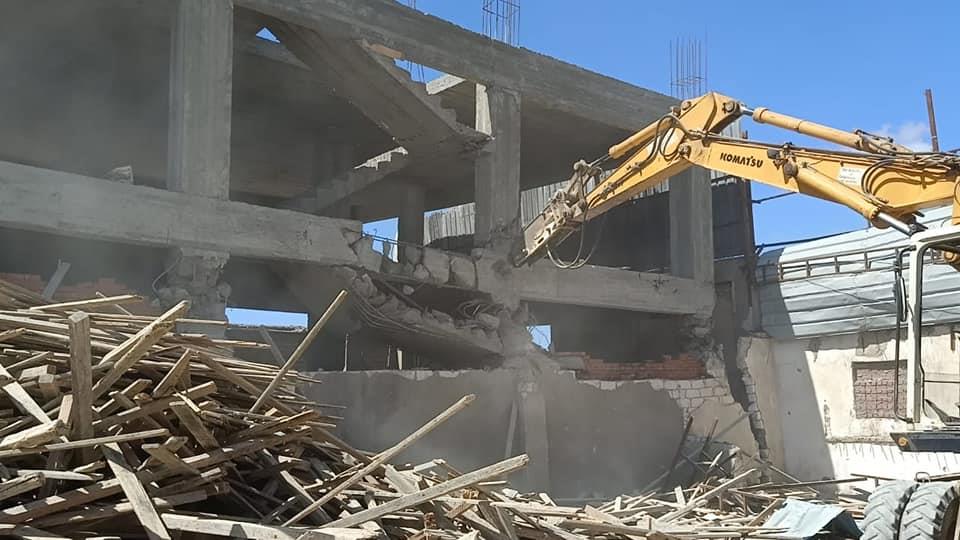 إزالة البناء المخالف في الإسكندرية 