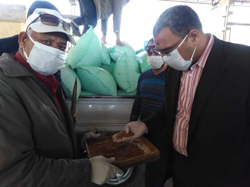 وكيل وزارة التموين ببورسعيد يتابع توريد القمح للمطحن
