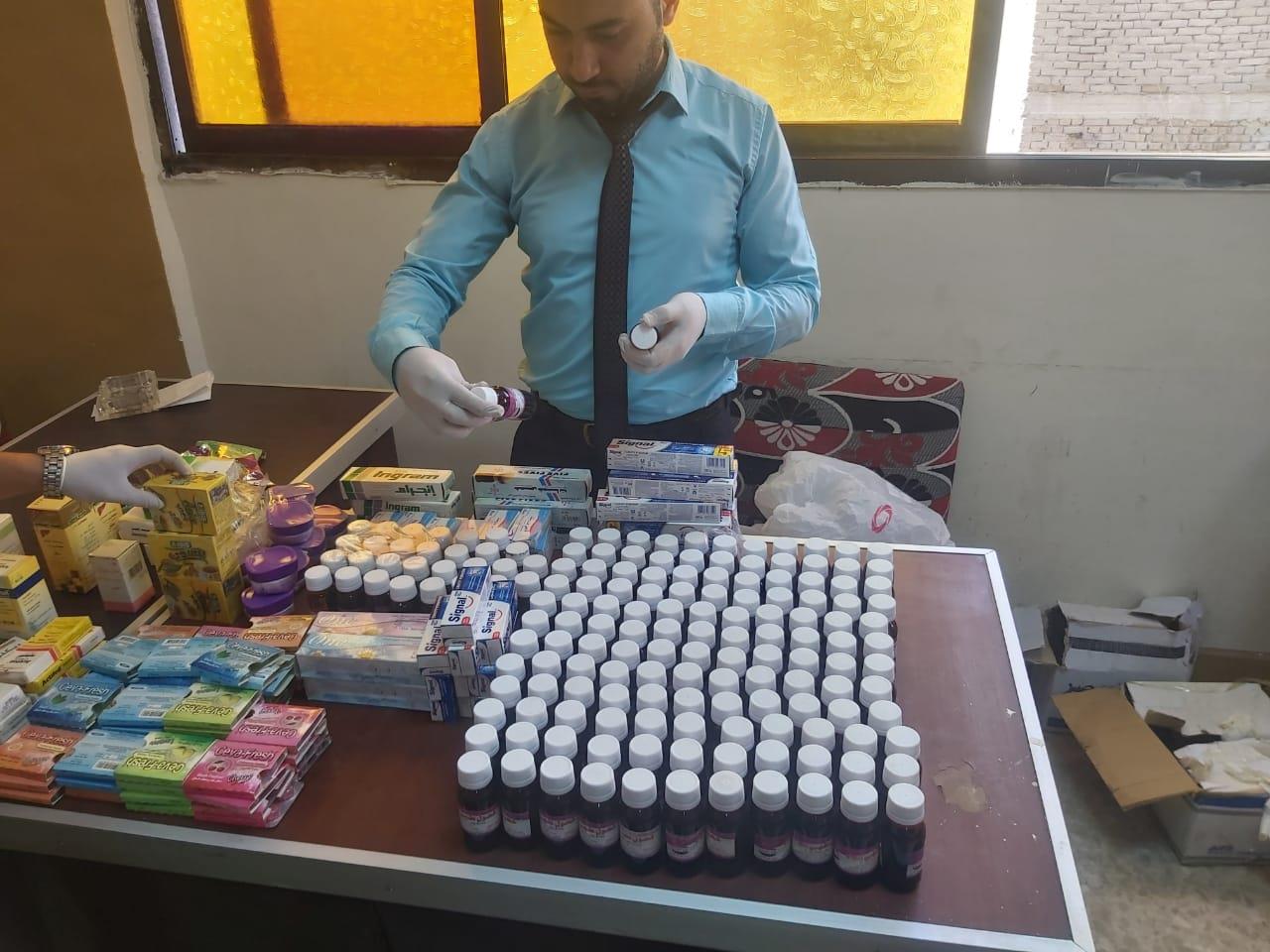 ضبط أدوية ومستلزمات طبية بمخزن غير مرخص في بني سويف