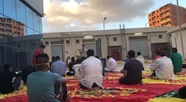خطبة عيد الفطر في مستشفى عزل العجمي