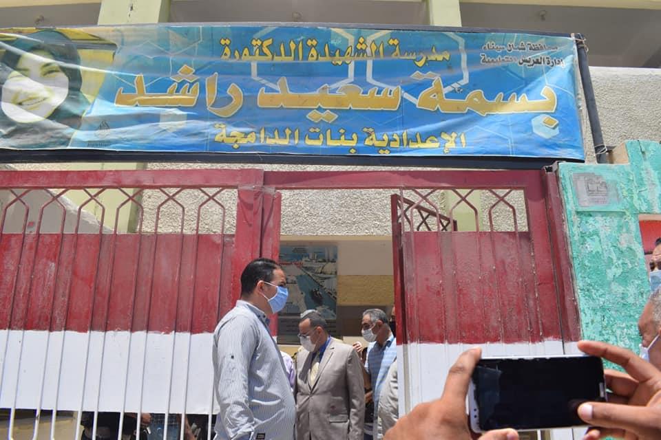 محافظ شمال سيناء يتفقد لجان واستراحات الثانوية العامة