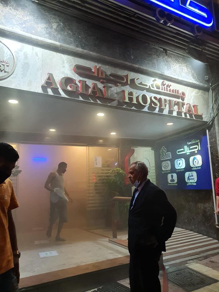 نشوب حريق بمستشفى أجيال في الإسكندرية