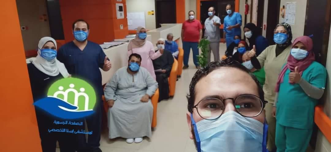 خروج ٢٣ متعافيًا من كورونا بمستشفى عزل الأقصر 