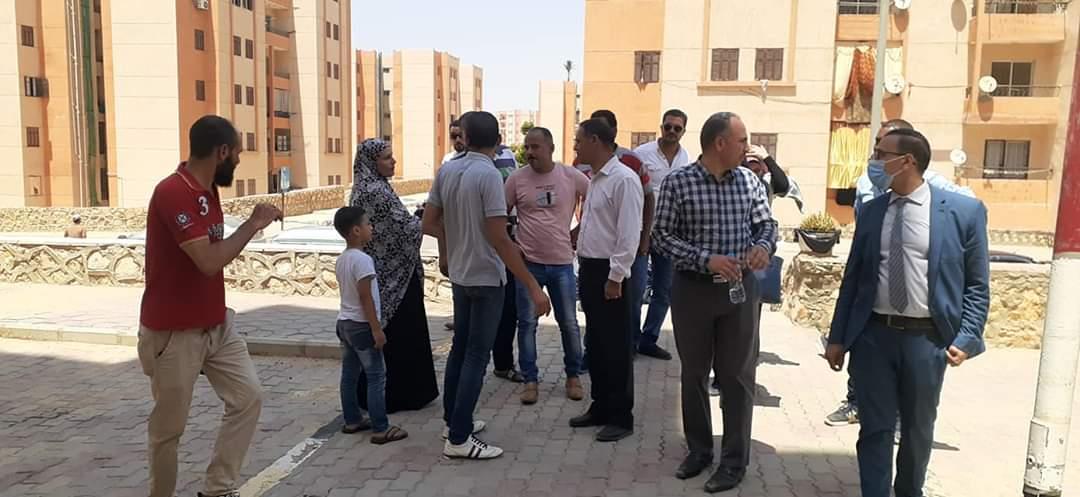 رئيس جهاز مدينة بدر يتفقد الأحياء السكنية بالمدينة لبحث مقترحات وشكاوى السكان