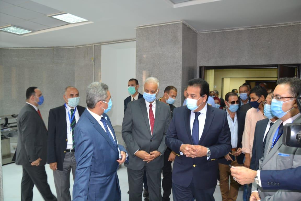 افتتاح أعمال تطوير مستشفيات جامعة الإسكندرية
