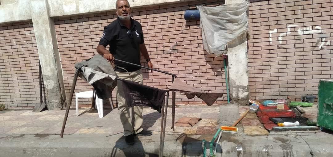 إزالة مغاسل عشوائية بحي الزهور في بورسعيد