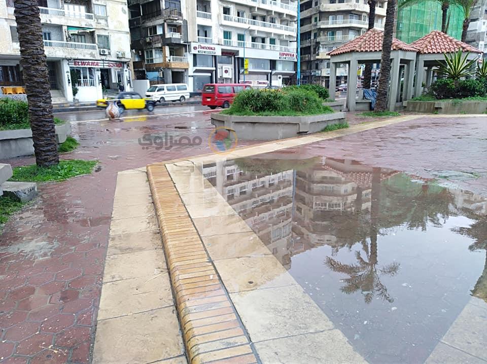 أمطار الغطاس تجتاح الإسكندرية