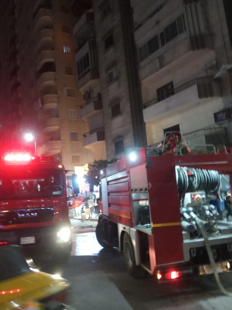 حريق بشقة سكنية في الإسكندرية