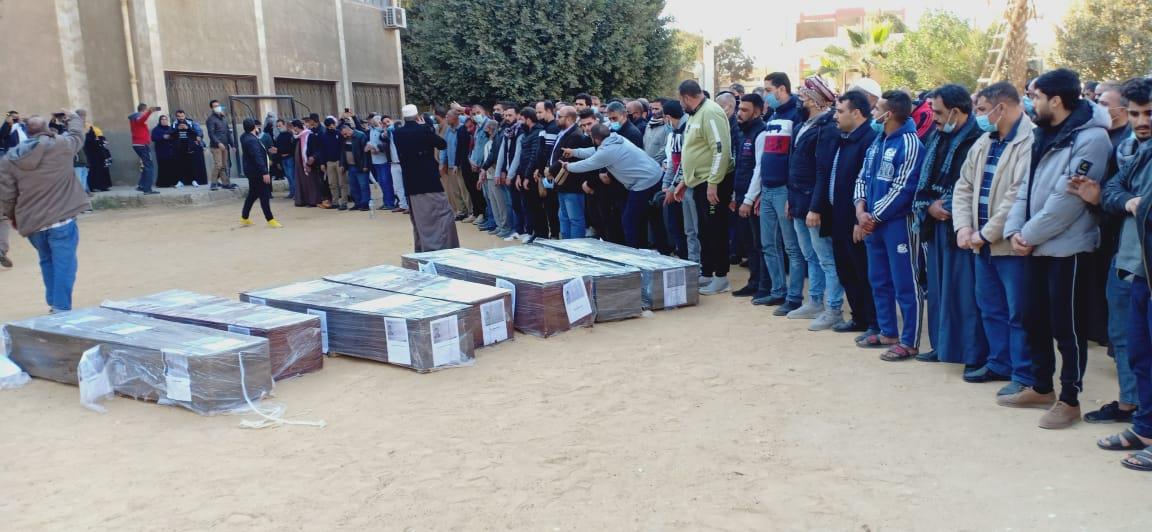 صلاة الجنازة على ضحايا حادث بالصحراوي الشرقي