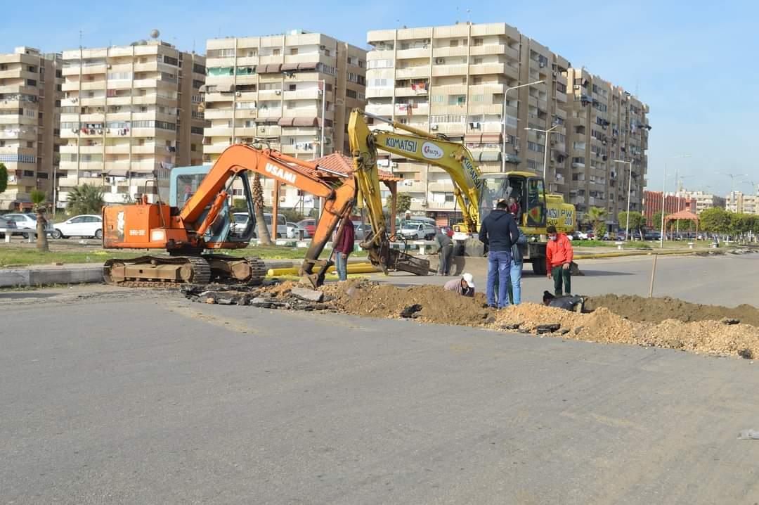 بدء أعمال توصيل الغاز الطبيعي لمحطات الوقود في بورسعيد