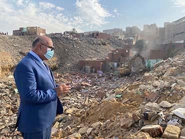 بدء إزالة منطقة خور الجوهري بحي منشأة ناصر