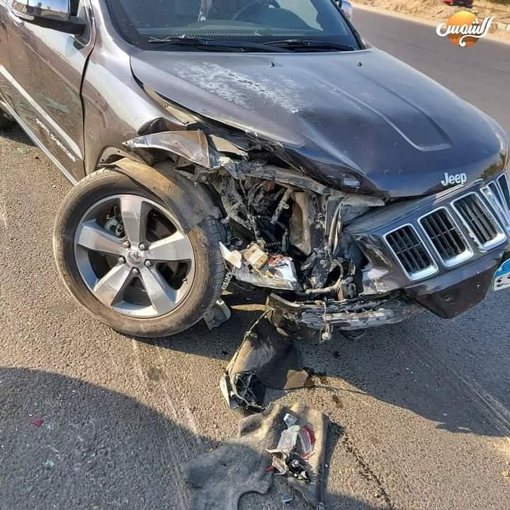 حادث تصادم مروع لسيارة الشيف غالية مع سيارة الشيف يسري