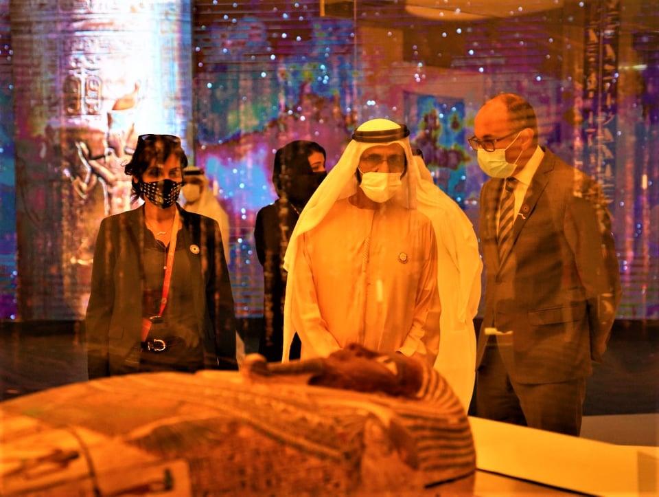 محمد بن راشد يزور الجناح المصري في إكسبو 2020 دبي 