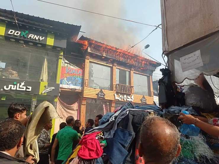 حريق بمحل ملابس في الإسكندرية 