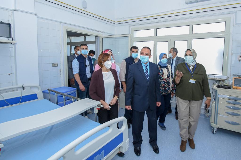 محافظ الإسكندرية يفتتح أعمال التطوير بمستشفى الحميات