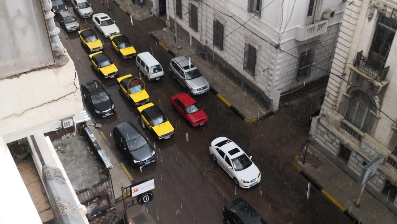 هطول أمطار غزيرة على الإسكندرية 