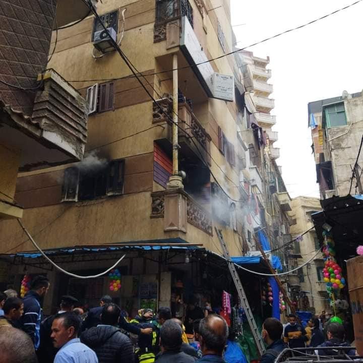 حريق بمخزن في الإسكندرية