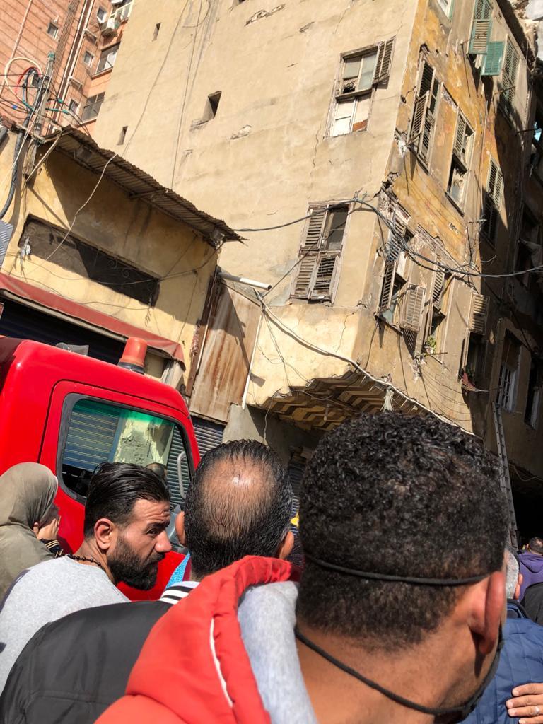 انهيار أسقف عقار في الإسكندرية
