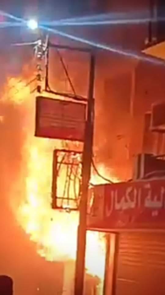 حريق داخل منزل في المنيا
