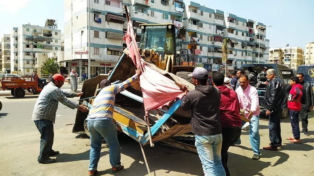 تنفيذ 19 قرار إزالة اشغالات وتعديات في بورسعيد