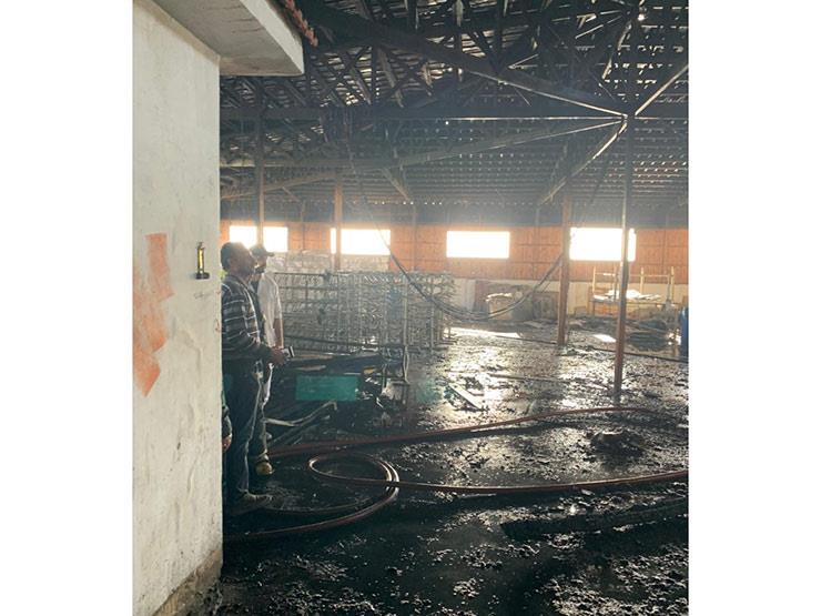 السيطرة على حريق في مصنع جنوبي بورسعيد