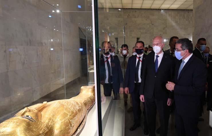  الرئيس التونسي يزور متحف الحضارة 