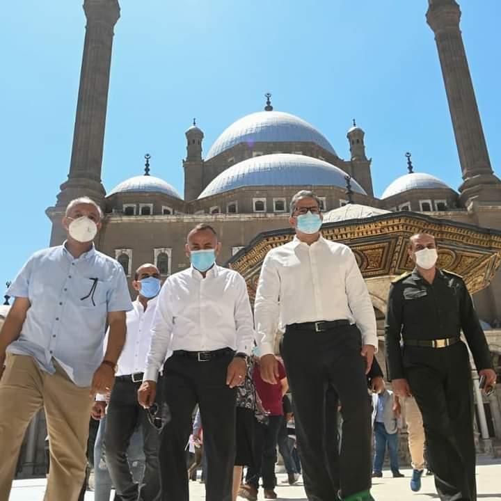 وزير السياحة يتابع أعمال صيانة وترميم برج الساعة وجامع محمد علي بالقاهرة
