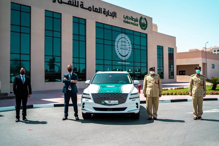 جينيسيس GV 80 الفاخرة تنضم لأسطول سيارات شرطة دبي